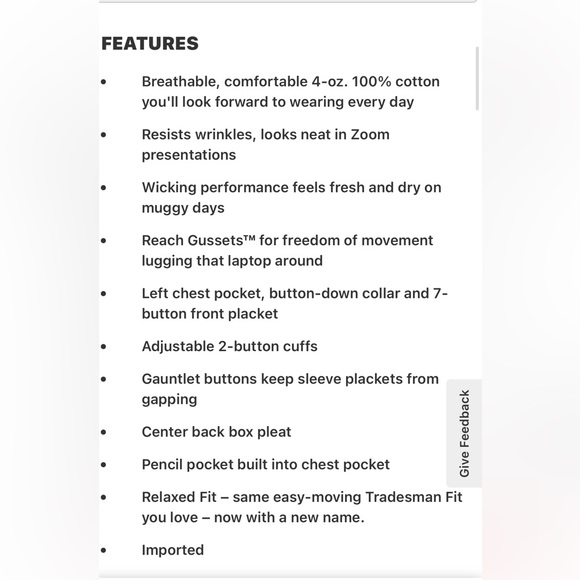 Duluth Trading Wrinklefighter Relaxed Fit Button Down Shirt Gingham - Picture 9 of 10